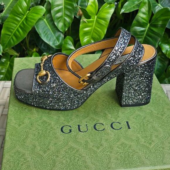 GUCCI  Women's Horsebit platform sandal size 38 - Picture 4 of 11